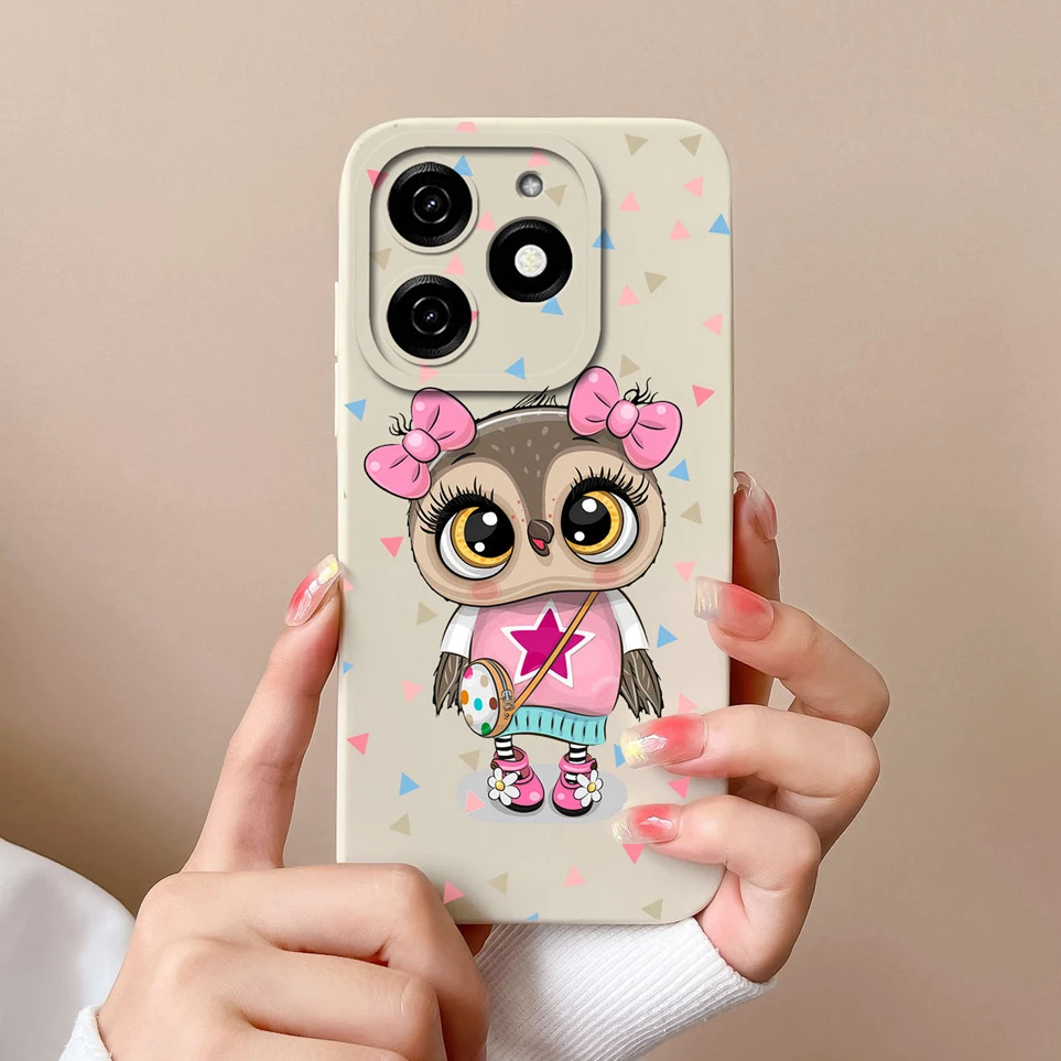 Coque Per Tecno Spark 20 KJ5 20C BG7n Morbido Silicone Simpatico Dinosauro Cassa Del Telefono Anti Impronte Digitali Della Copertura Posteriore Per Spark20C Funda Capa