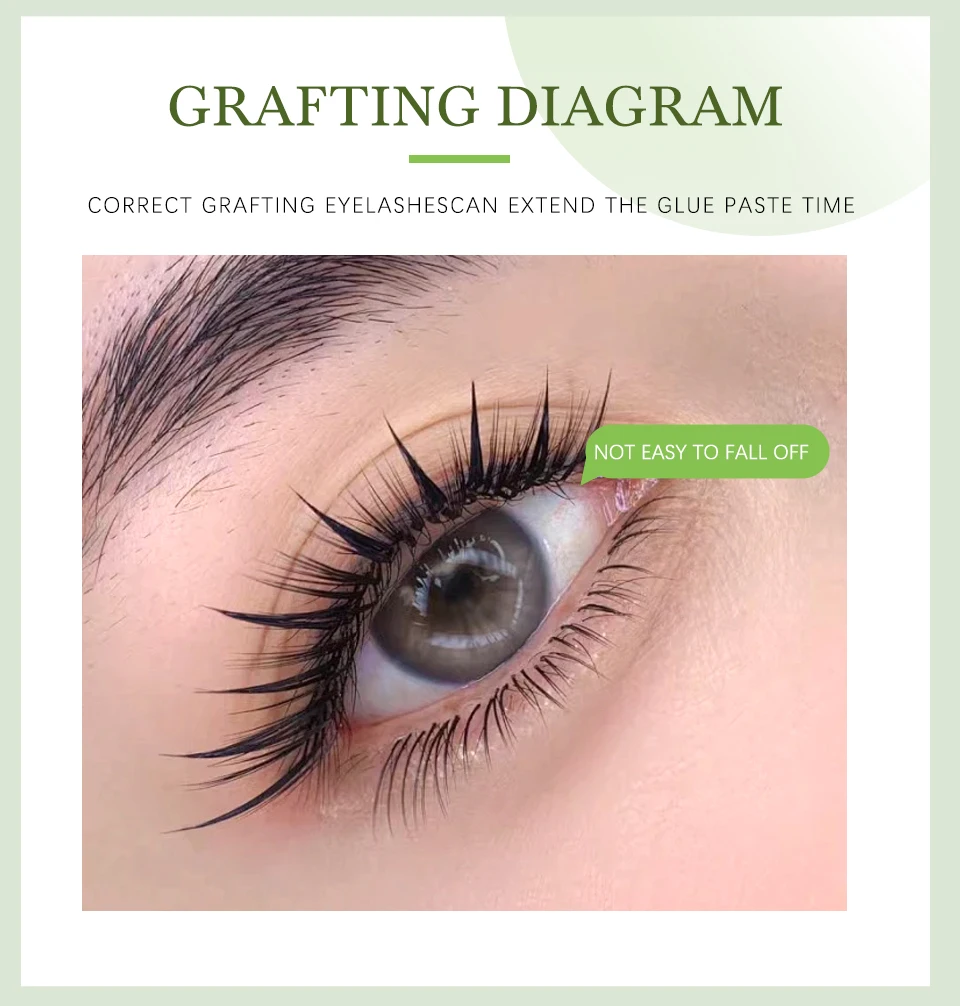 0,3S individueller Kleber für Wimpernverlängerungen, Schwarz/Klar, schnell trocknend, starker Kleber, langlebige Farbe, Wimpernverlängerungskleber, Make-up – Detail 9