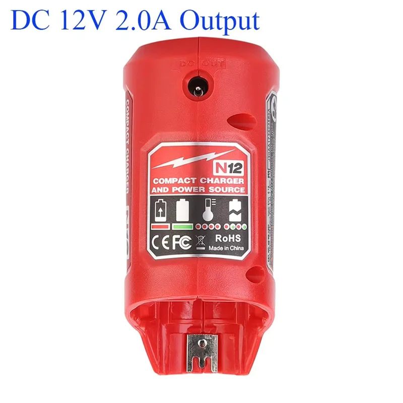 A84E-Li-адаптер для аккумулятора, преобразователь, зарядное устройство, 12 В, 10,8 В, USB, внешний аккумулятор для мобильного телефона, устройство с выходом постоянного тока