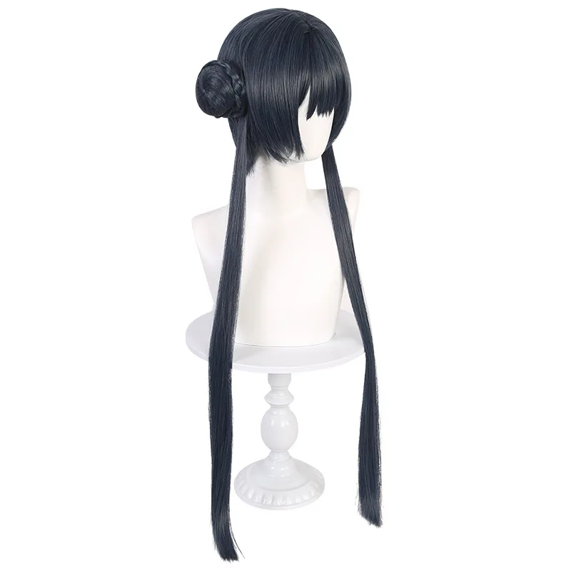 Blue Archive - Fuyou Cosplay Wig - Lifelike Scalp Top Wig With Detachable Hair Buns - Double Braids