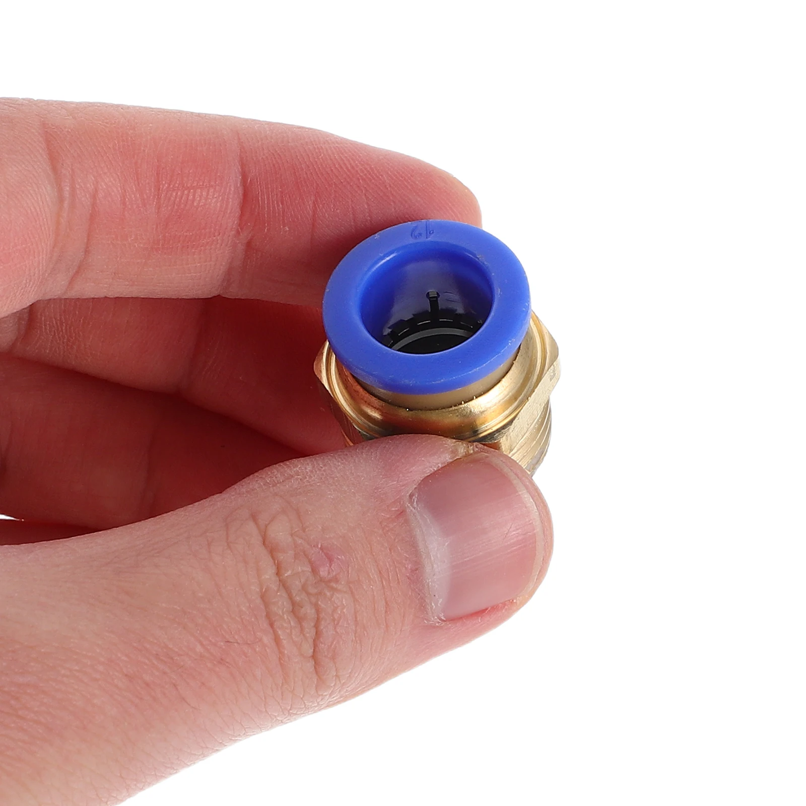 

6pcs Pneumatic Connectors Copper Push-in Fittings To Connect Pneumatic Hose Adapters Coarse Thread Tubing Accessories