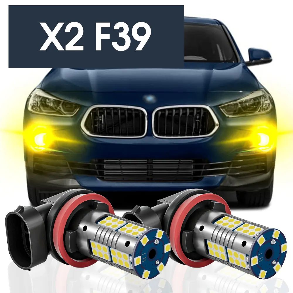 

2pcs LED Fog Light Lamp Blub Canbus Accessories For BMW X2 F39 2017 2018 2019 2020