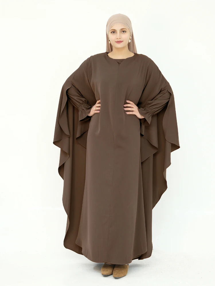 

Ramadan Dubai Kebaya Plain 2 Piece Abaya Set Prayer Clothes Women Modest Muslim Sets Caftan Marocain Robe Femme Musulmane Kaftan