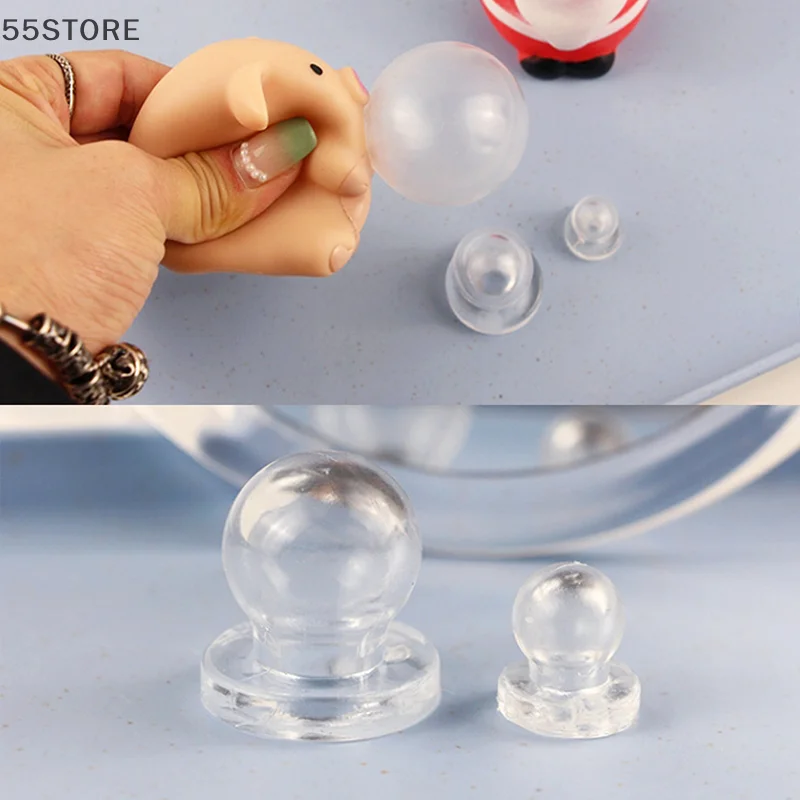 5Pcs S/L Squeeze Toy DIY Accessories Universal Transparent TPR Material Inner Ball Blow Bubble For Doll Bubble Inner Core