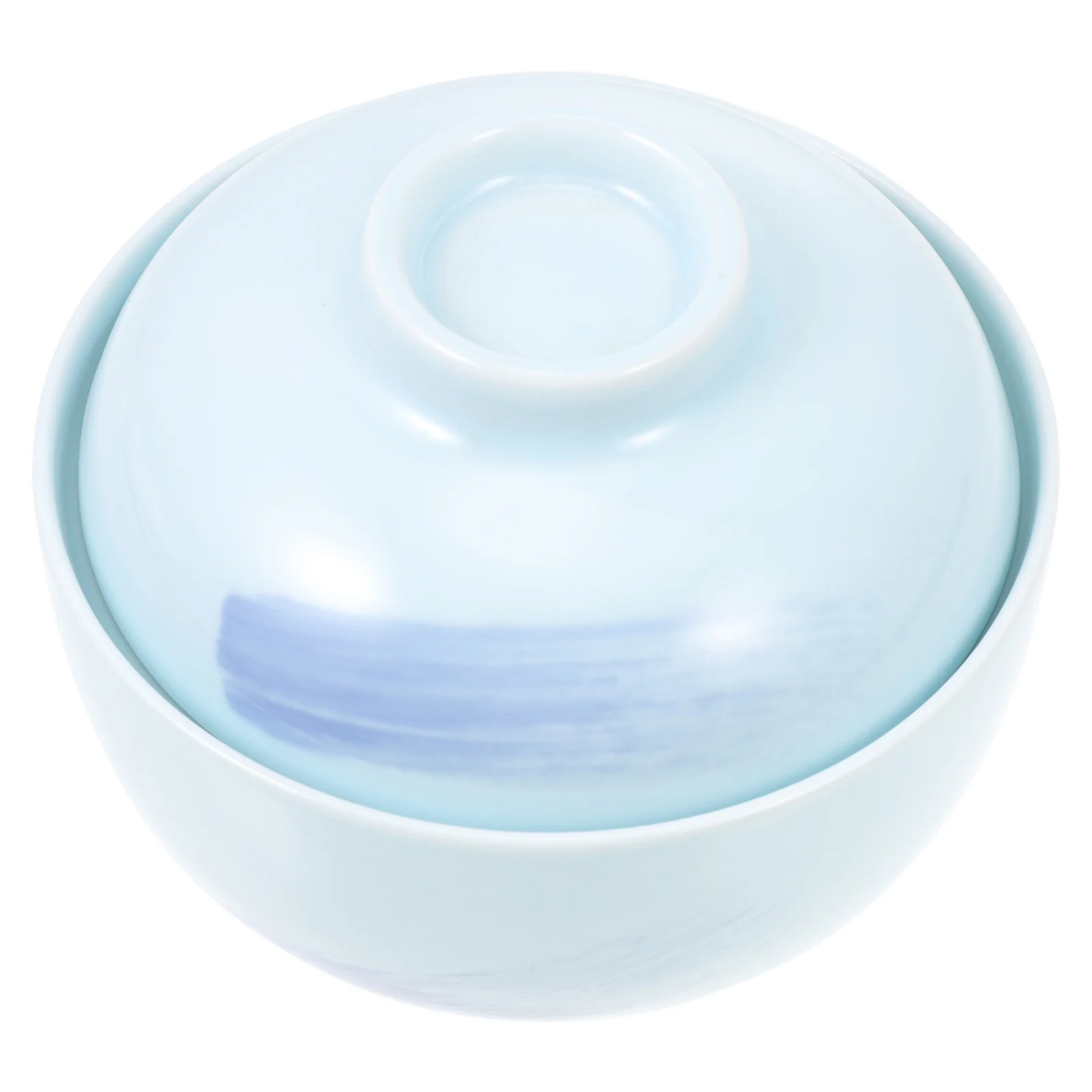 

1Pcs Japanese Soup Bowl Ceramic Material Thickened Drop Proof Lid Airtight Kitchen Supplies Home Tableware Japanese Soup Bowl