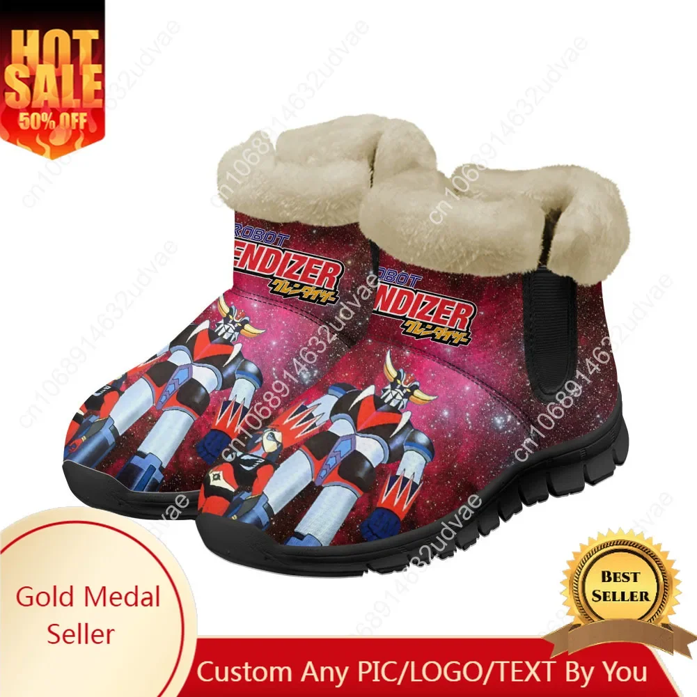 

UFO Robot Grendizer Snow Boots Mens Womens Teenager Shoes Keep Warm High Quality Casual Lightweight Sports Custom Sneakers