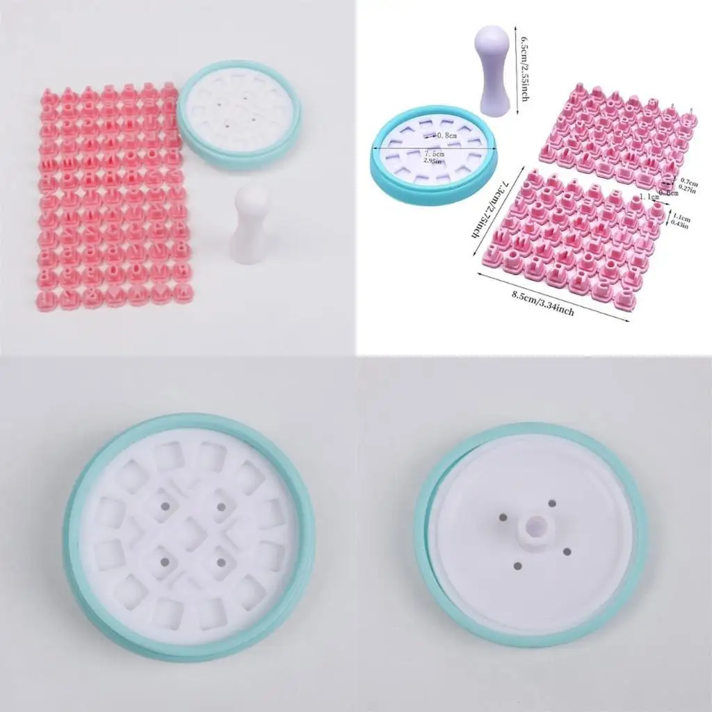 

E8BD Plastic Biscuits Mold Cookie Stamps Number Letter Cookie Cutters DIY Fondant Cake Mould Kitchen Pastry Bakeware