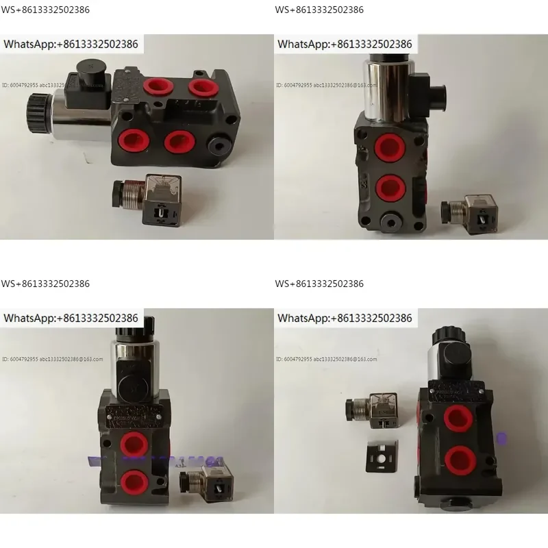 Two position six way hydraulic electromagnetic directional valve 2 inlet 4 outlet 6 oil port thread 4 minutes 25MPa 50L