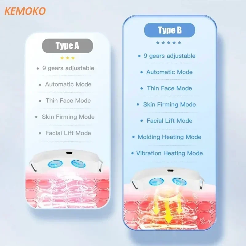 Elektrische Ems Pulse Gesicht Abnehmen Gerät Schönheit Vibration Gesichtsmassagegerät heben Vibration Kompresse Gesichts Hautpflege Schönheit Geschenk