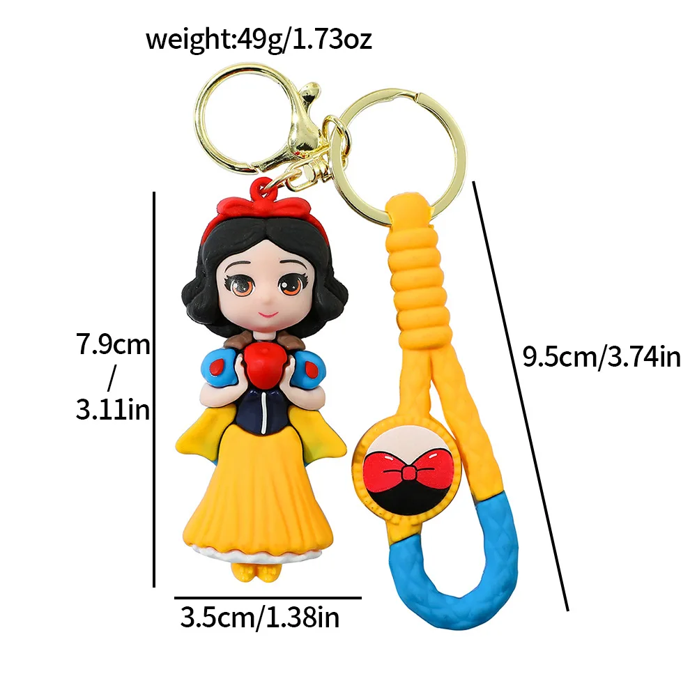 1 قطعة ل سنو وايت المفاتيح إلسا أليس قلادة الكرتون حقيبة الهاتف حورية البحر الأميرة الاطفال المشجعين الهدايا بالجملة #6
