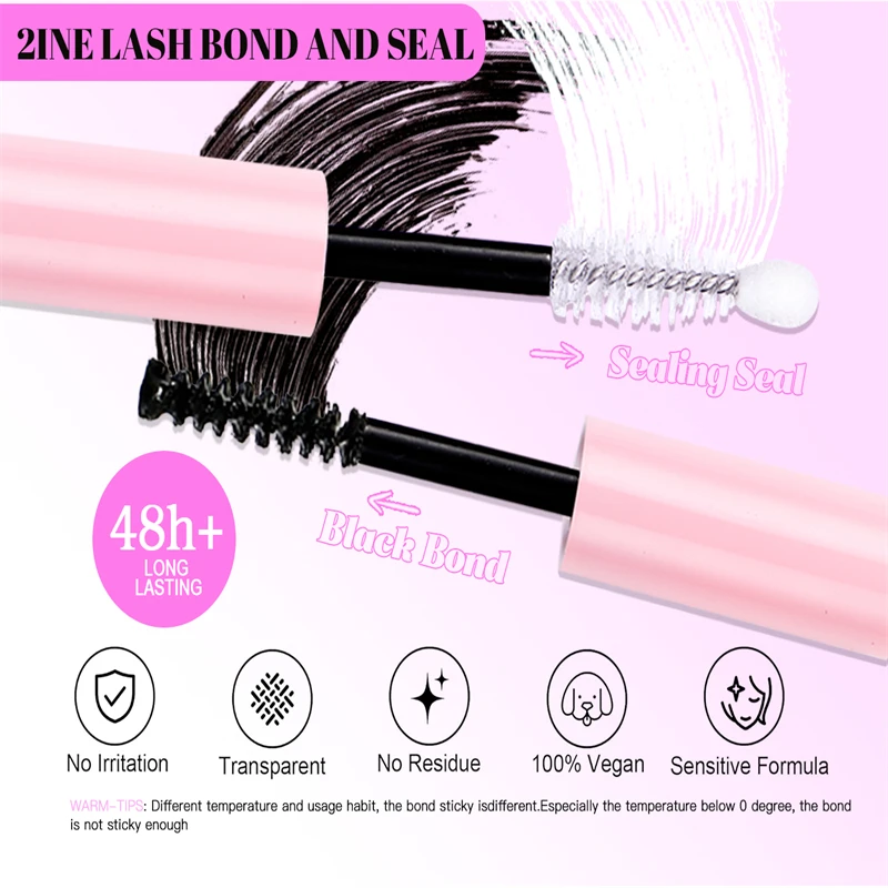 20D مجموعات مروحة 404 مجموعات أسفل لاش حجم مروحة سبايك مروحة DIY الرموش الصناعية لاش السندات وختم الملقط طقم فرشاة