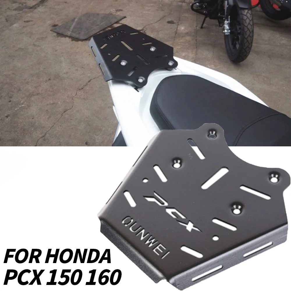 

Modified Motorcycle PCX125 PCX150 PCX160 PCX Rear Backrest Seat Bracket Tail Top Box Leather pad for Honda pcx125 150 2014-2022