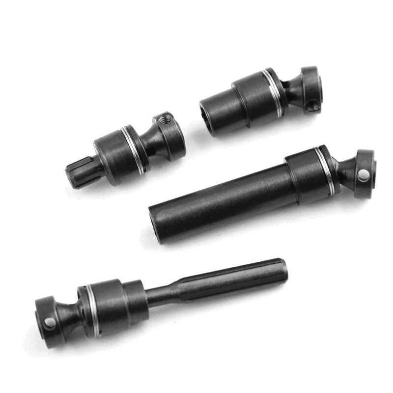 6Pcs Hardened Steel Front Rear Center Drive Shaft For 1/16 Traxxas E-Revo EREVO SUMMIT SLASH 4WD RC Car Upgrade Parts