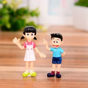 4-6cm 5pcsドラエモンクリエイティブホームケーキ装飾ドールカワイイドラエモンファミリーポートレートPVCアクションフィギュアトイおもちゃキッズバースデープレゼント 12日間のベストセールスドラメモンおもちゃ - №4