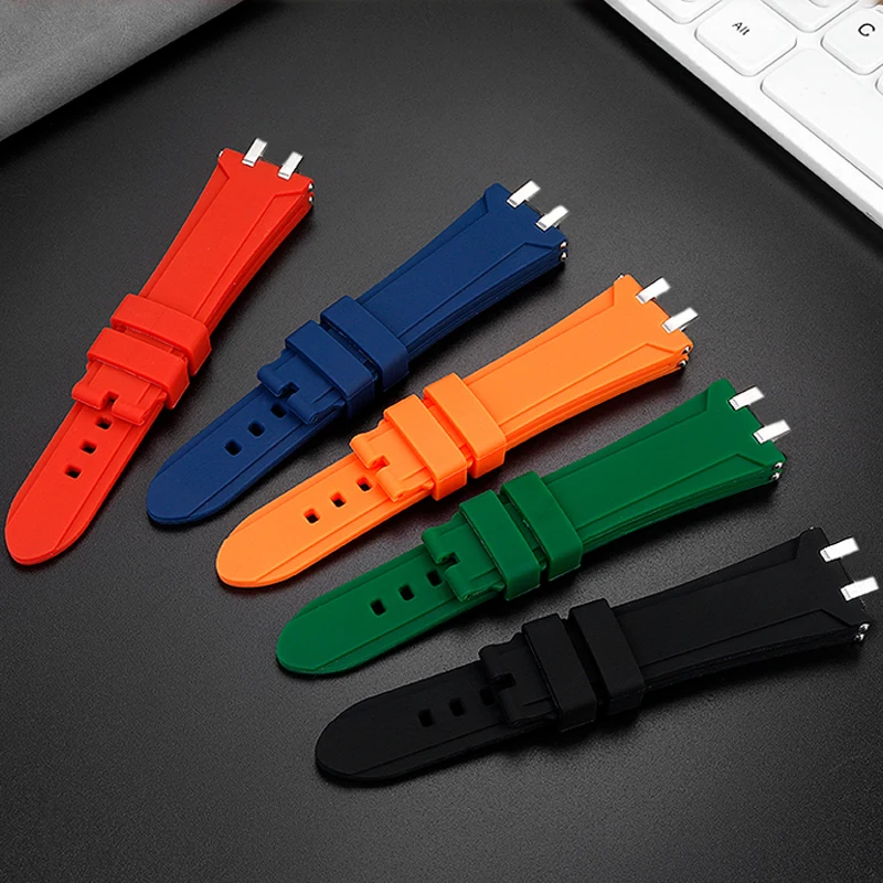 Rubber watchband For Tudor Royal Series M28600 M28603 Tito dial 41mm modified Waterproof silicone men strap accessories