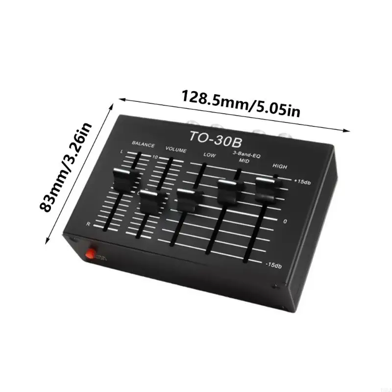 T5EA Audios Premplifier สำหรับการปรับปรุงเสียงเบสระดับกลาง Trebles ปรับค่าอีควอไลเซอร์