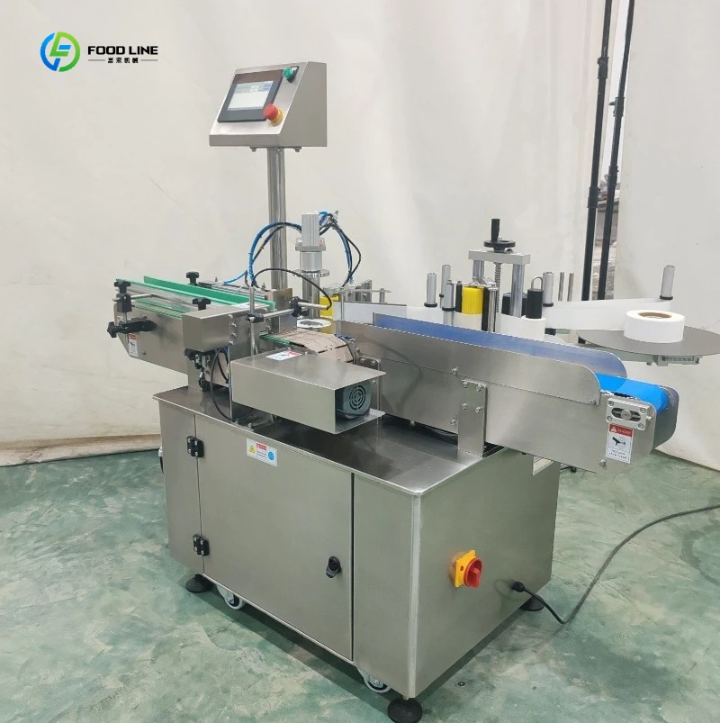 Labeling Wooden Crate Food Packaging Machine Automatic Wrap-Around Labeler FL Customized