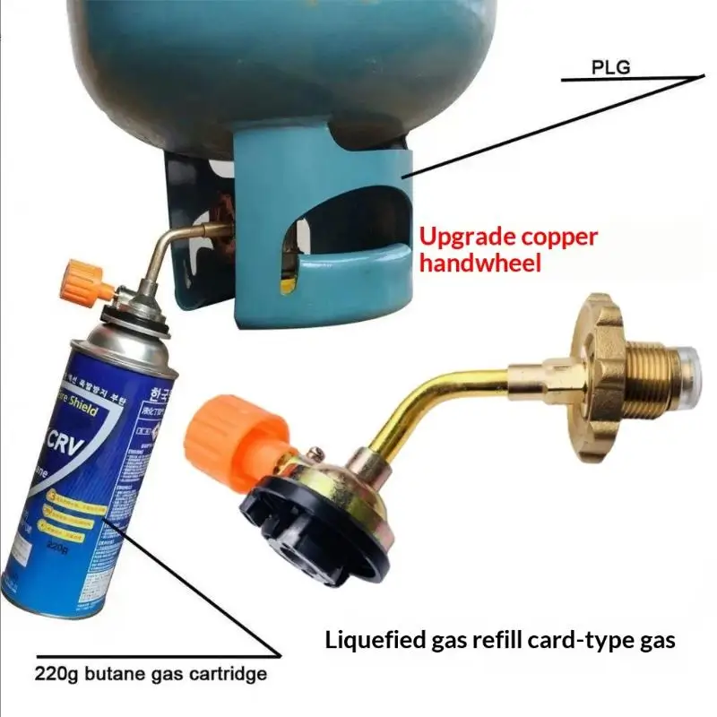 Premium Copper Pipe Portable Gas Cylinder Transfer Kit for Efficient Gas Transferring in Home and Camping