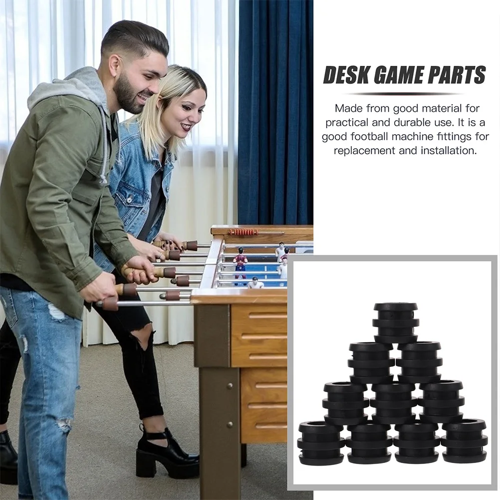 15 قطعة قضبان محمل كرة القدم للطاولة ملحقات أداة عملية ملمس ممتاز طويل الأمد جلبة كرة القدم