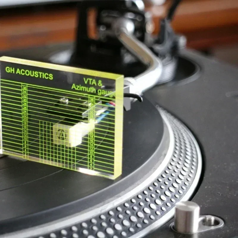 For VTA Balance And Azimuth Adjustment Ruler Vinyl Record Player Measuring Phono Tonearm VTA/Cartridge Azimuth Ruler Bag