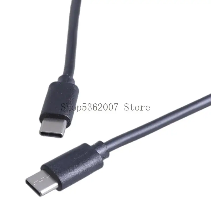 USB Type C Data Cable with Power Switches Button Male to Male Charging Cord Wire 40JB