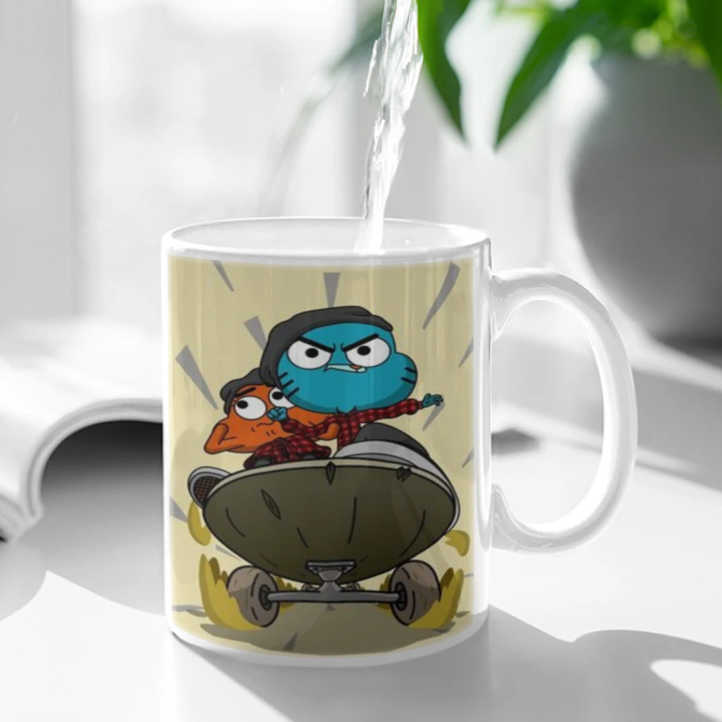 The Amazing Funny W-world Of Gumball Coffee Cups Ceramic cups creative cups and cute mugs Personalized Gift Cup For Tea