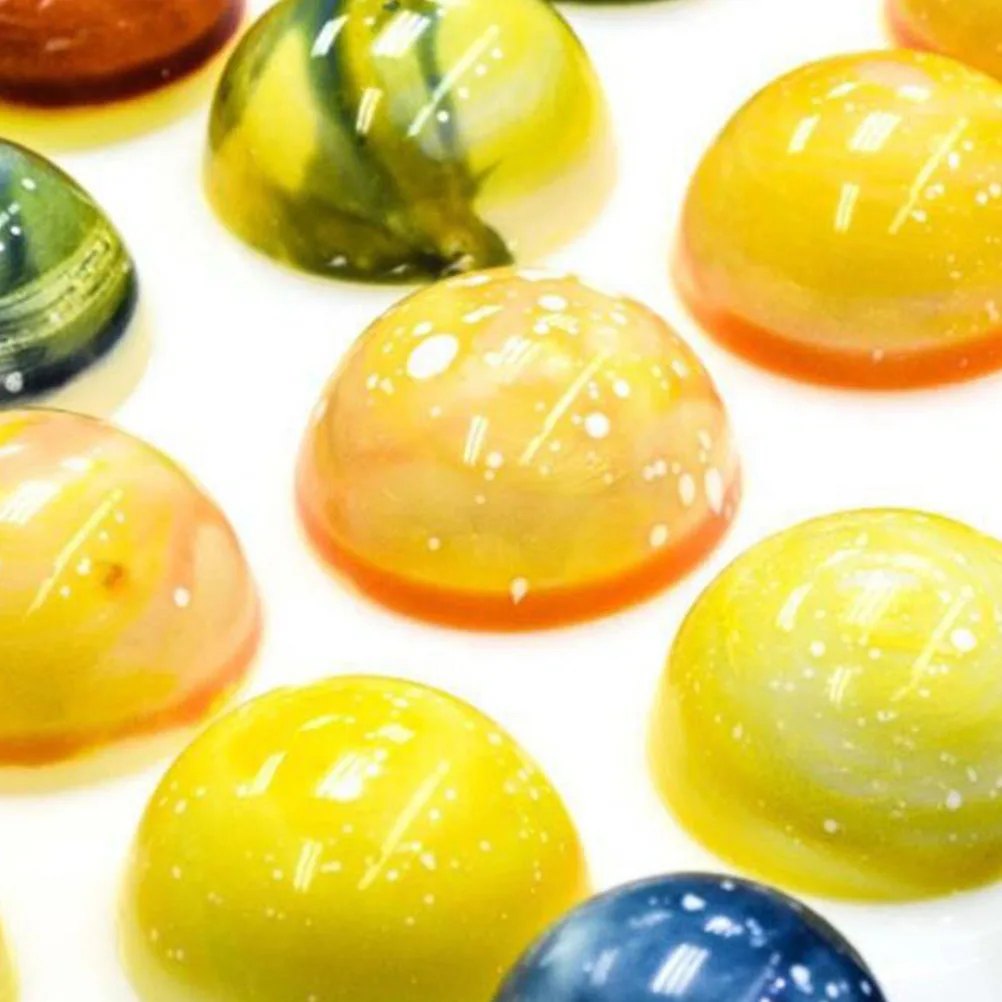 

Chocolate Mold Making Tool Creative Halfround Jelly Ice Acrylic Cube Tray Nonstick Reusable Baking Supply Modeling