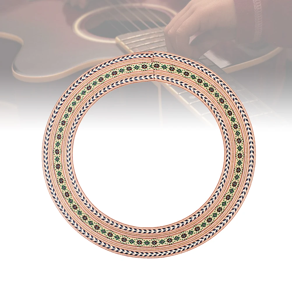 

Guitar Mouth Decals Abalone Rosette Inlay Stickers Damping Wooden Sound Hole Child