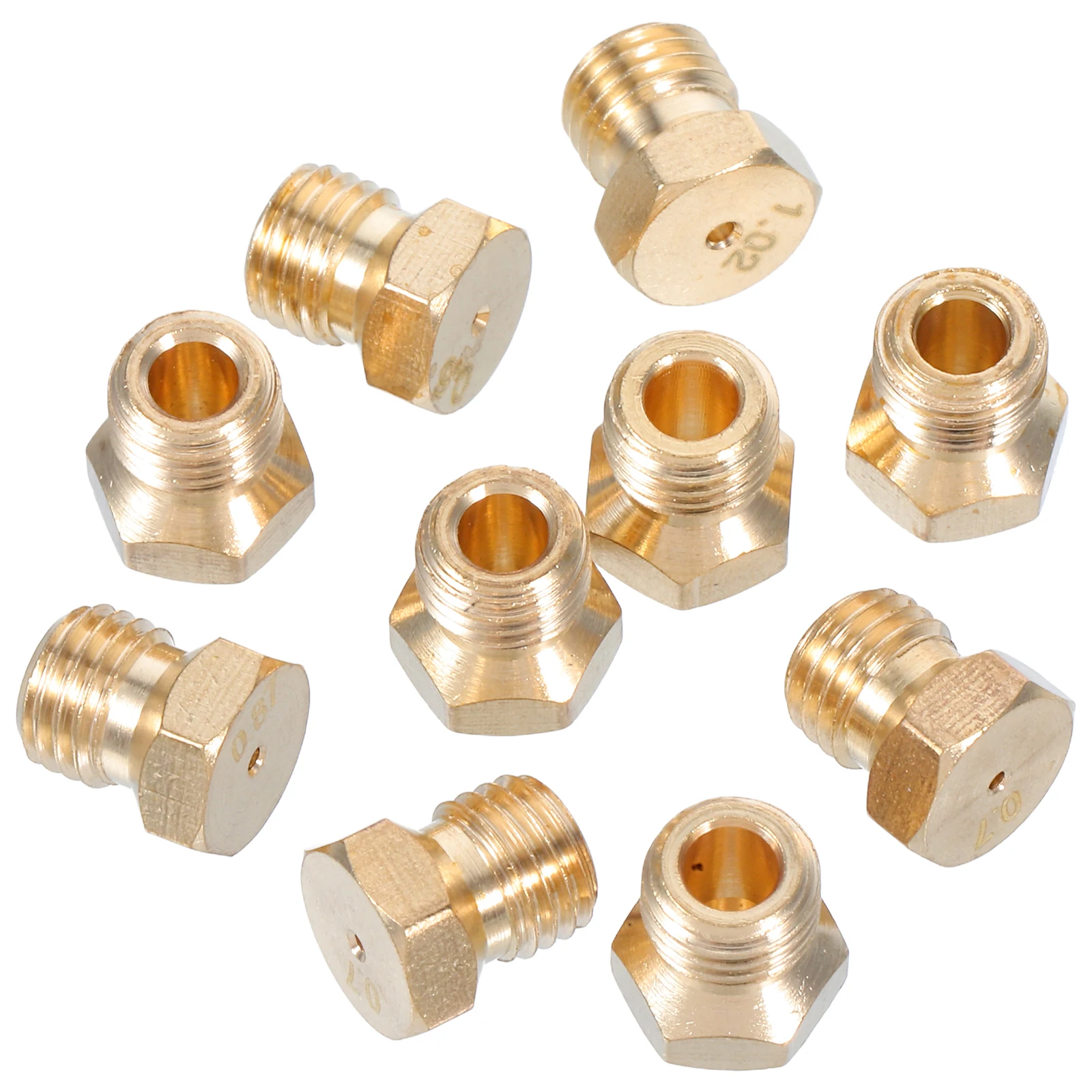 

10pcs Brass Gas Jet Nozzle For Household Gas Stove Parts Home Gas Stove Nozzles Replacement Accessories Household Gas Part