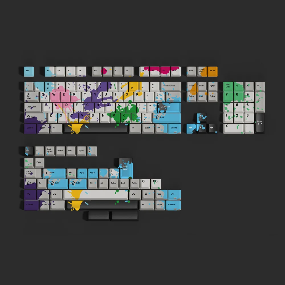 Copritasti PBT Cherry Profile 100:Zombie Keycap Sublimazione della tintura 149 tasti per tastiera meccanica MX 61 64 66 68 75 84 87 96 104 108