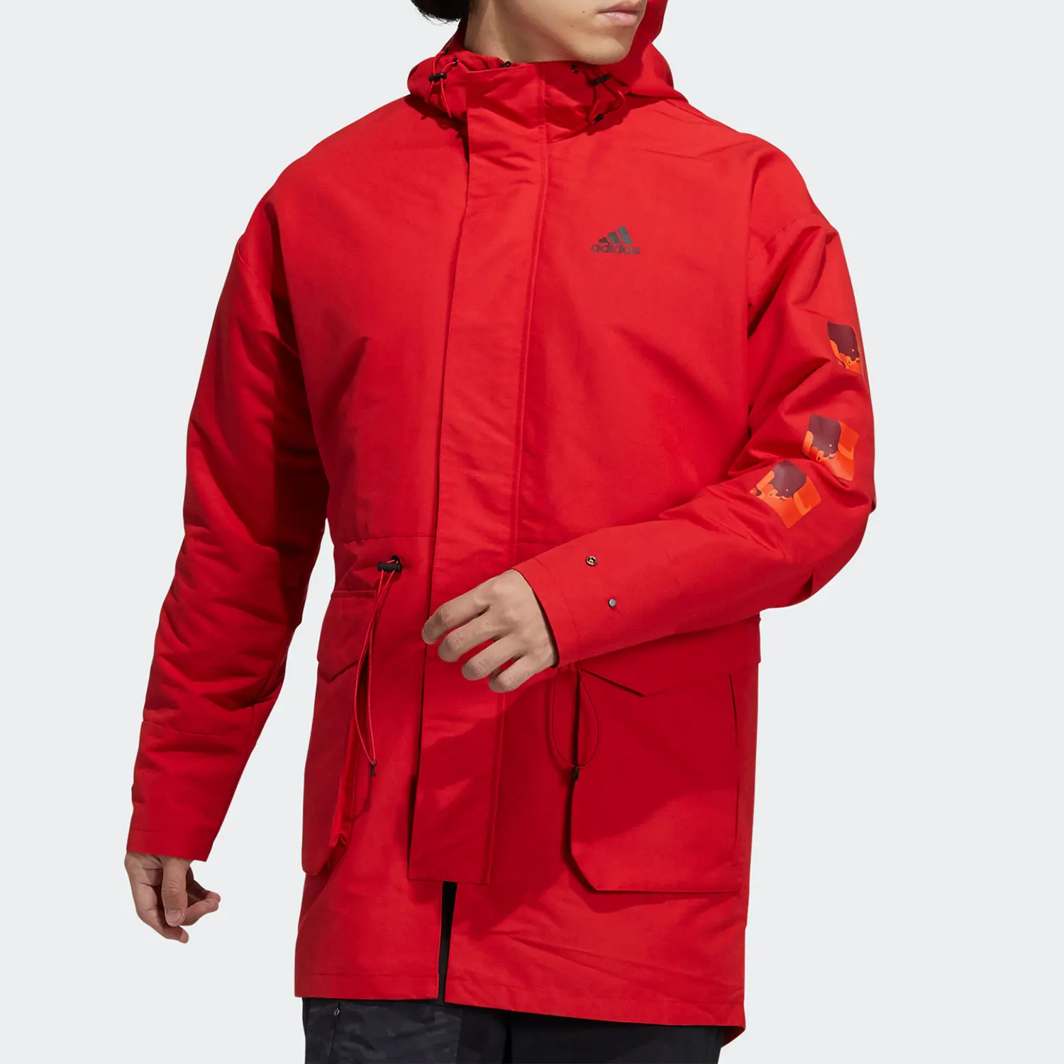 Adidas genuine Men's Fleece-Lined Hooded Sport Jacket H37918
