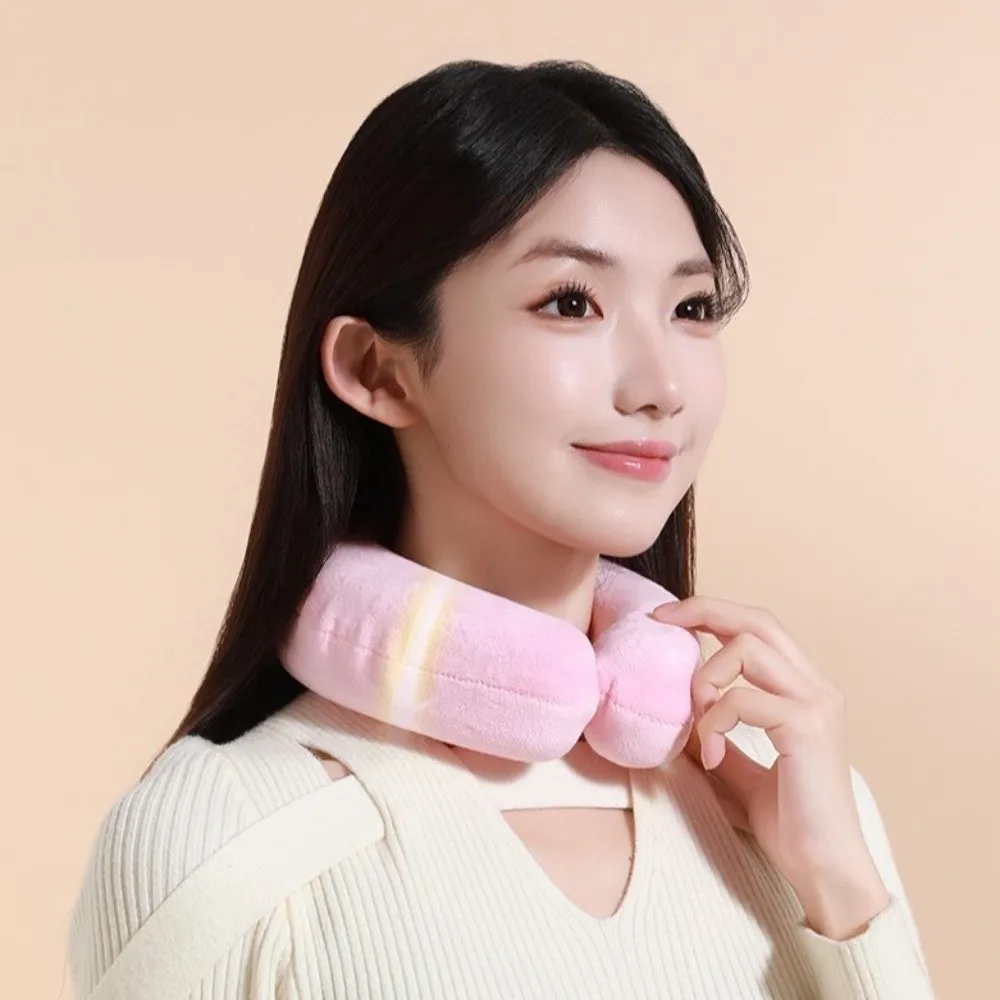 وسادة ثلج PVC على شكل حرف U للرقبة حقيبة الماء الساخن غطاء محبوك قابل لإعادة الاستخدام حقيبة تبريد جليدية للرقبة واقي رقبة محمول لركوب الدراجات #4