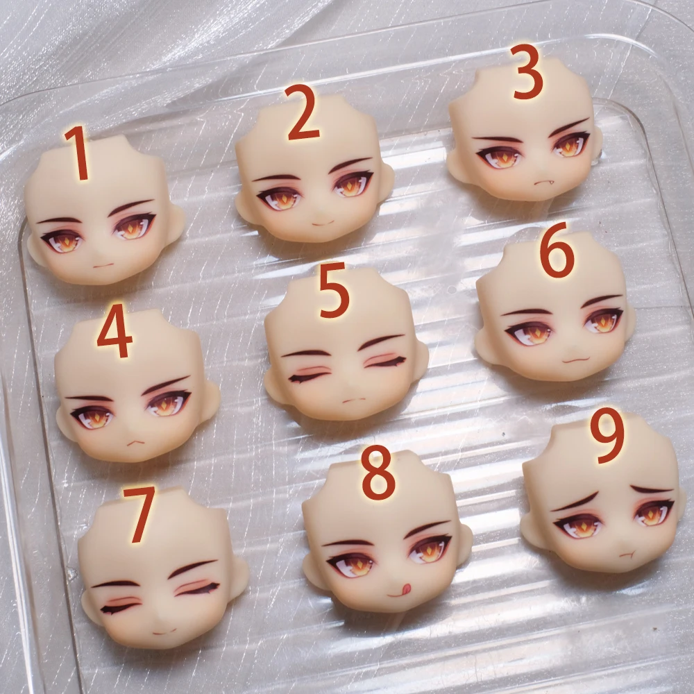 Zhongli Ob11 Face GSC Genshin Impact Handmade Water Sticker Faceplates Anime Game Cosplay 11 Accessories