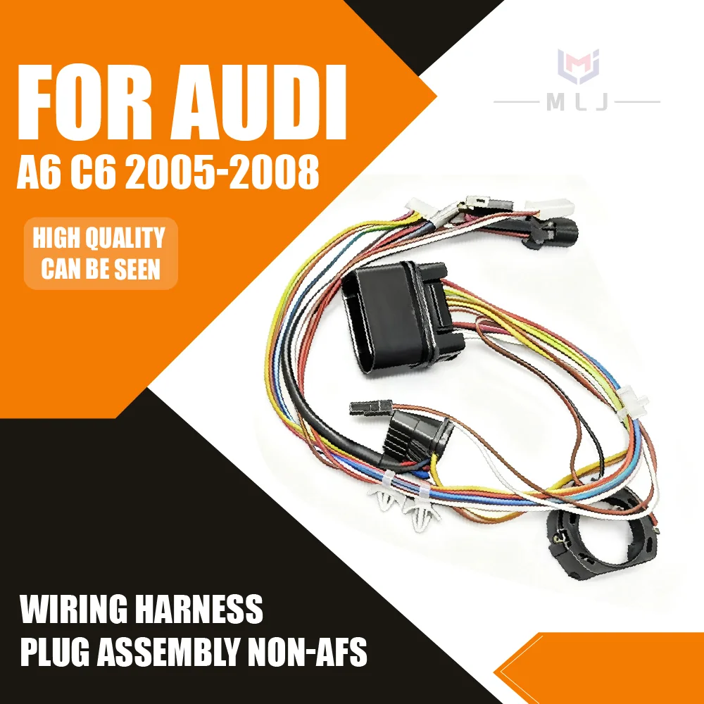 

headlight wiring harness NEW FOR Audi A6 C6 2005-2008 Non-AFS headlight internal wire harness plug with AFS Car Accessories