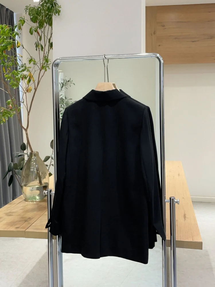 

Norxiao True 2025 Весенний новый бренд LUY Супертонкий костюм Jaet прямого кроя Classic Sle Long Sve с застежкой на одной пуговице