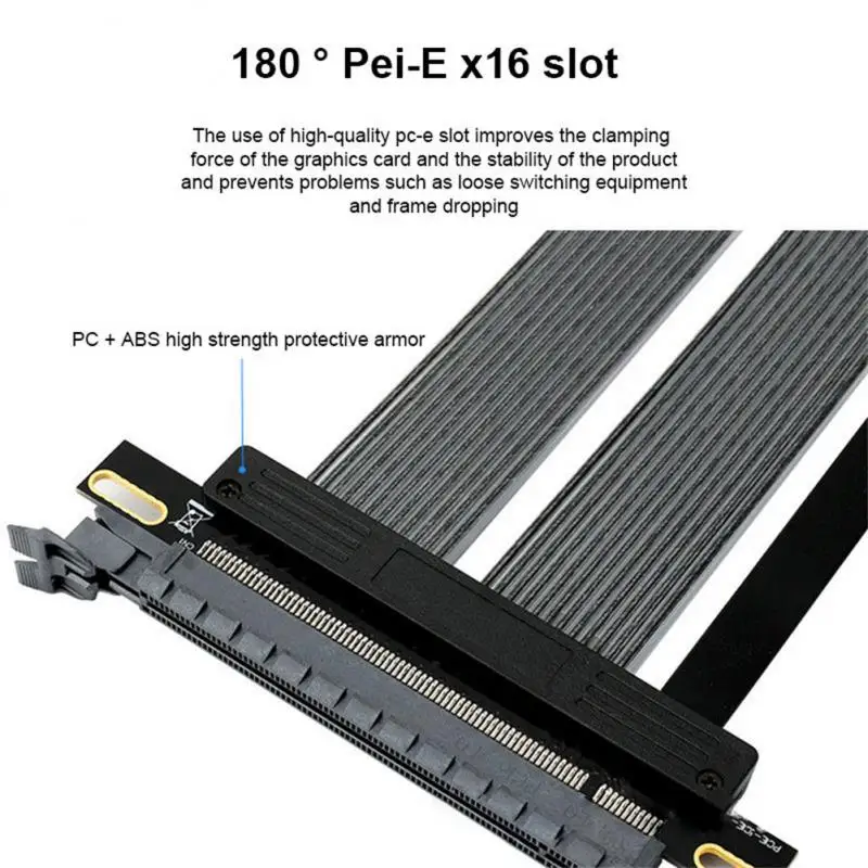 

Pci-e Pci Express Riser Card 256g/bps Core Wire Stable Portable Computer Accessories Pci Express Expansion Card Riser Pci-ex 16