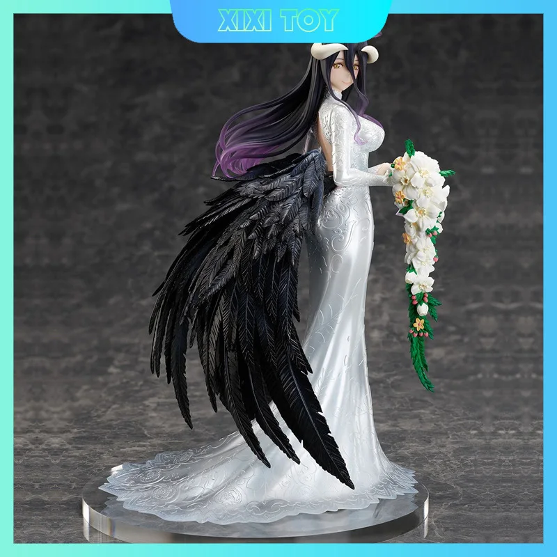 New 25cm Overlord Albedo Wedding Dress Action Figure Collectible Anime Peripheral Model Toy Ornament Gift Home Decorations