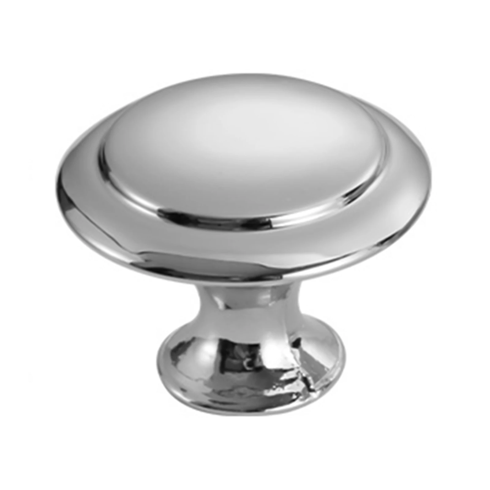 Modern Cabinet Knobs Stainless Steel for Kitchen Dresser Drawer Pulls Round Door Handles with Screws Durable Hardware