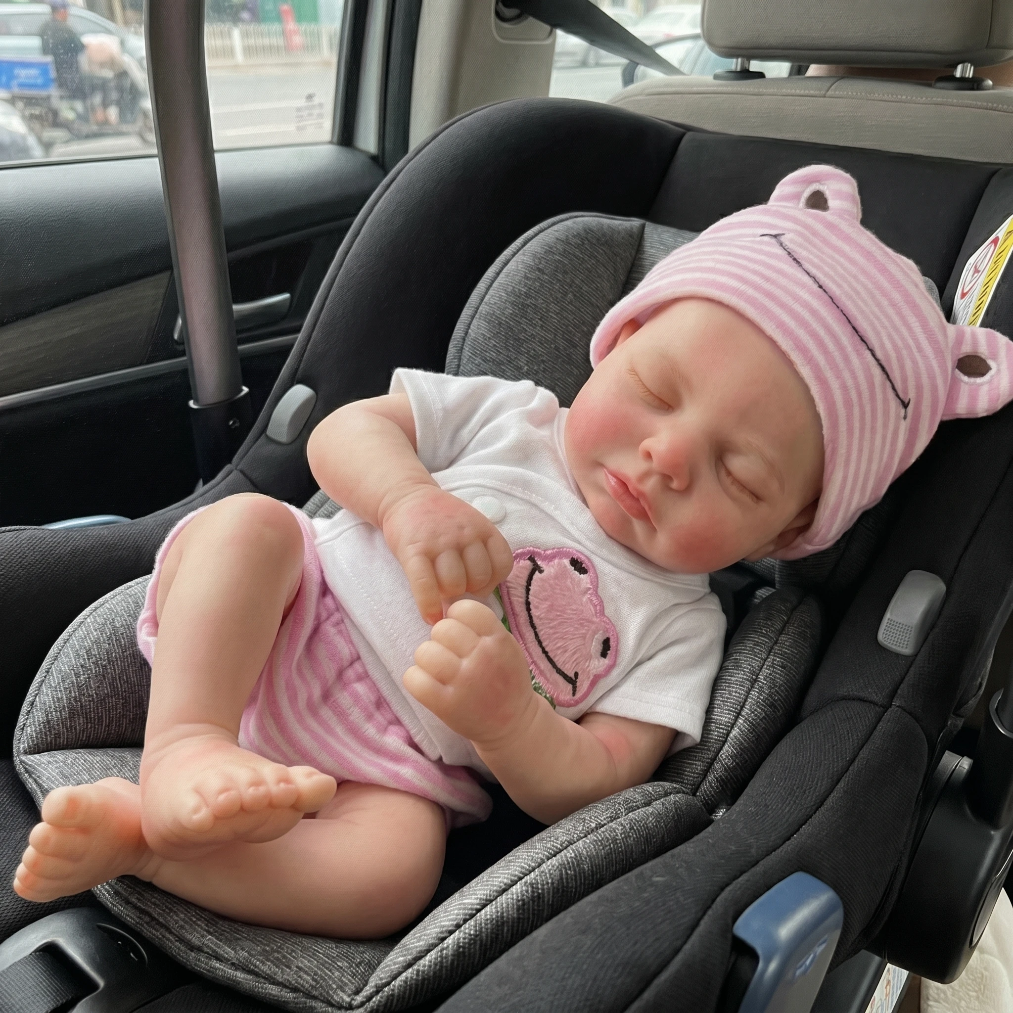 Loulou Reborn Baby Doll, Open Mouth Design Full Body Soft Silicone Bébé Doll, Girl Styles Optional Gift Toy