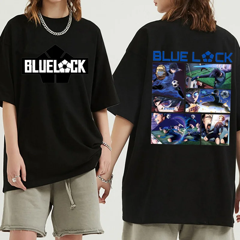 Hot New BLUE LOCK Cool Graphic Printed T-Shirt Men's Street Fashion High Quality T-Shirt Shirt