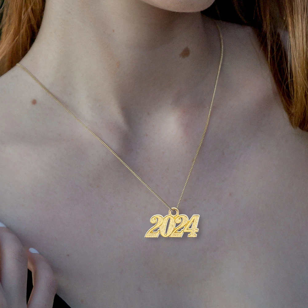 

25pcs 2024 Charms Pendant Necklace Alloy Jewelry Accessories for DIY Crafts New Year Gifts Bracelet Decorations