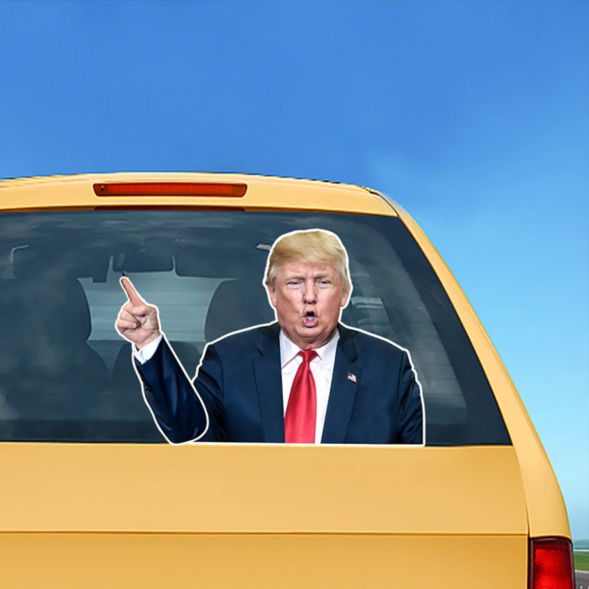 Trump Rain Car Rear Window Wiper Sticker: Waterproof Car Sticker for Rear Vehicle Windshield,gift, Decal Vinyl, Waterproof