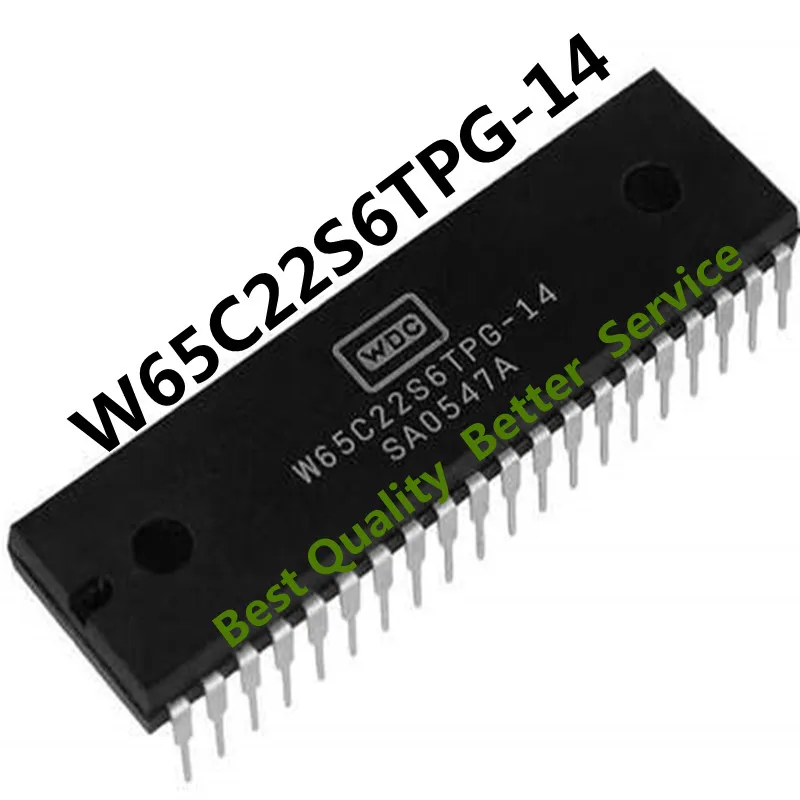 5pcs/lots W65C22S6TPG-14 W65C22S6TPG W65C22 DIP-40 IC in stock!