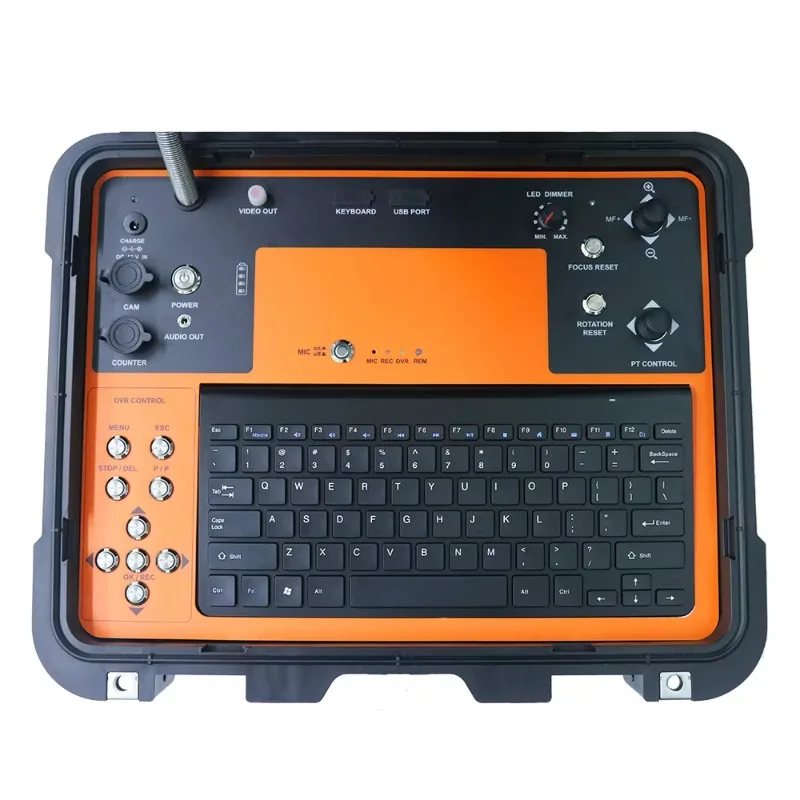 V13-3388PTF 13inch HD Drain Plumbing Inspection Camera Machine Industrial Pipe  33mm Location Camera Head 197ft Cable