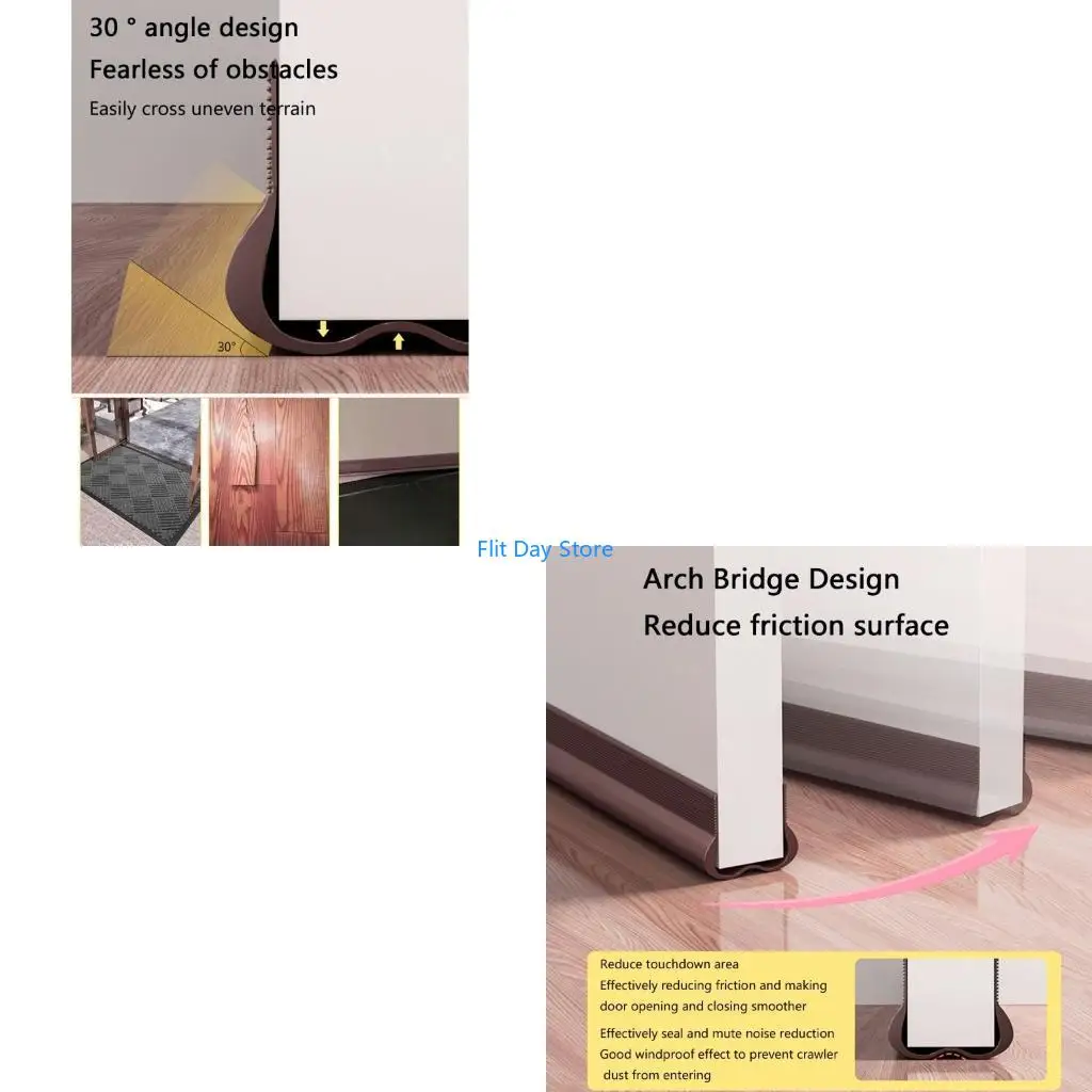 F92C Sound Insulation Door Seal Soundproof Door Stop for Peaceful Residential Spaces