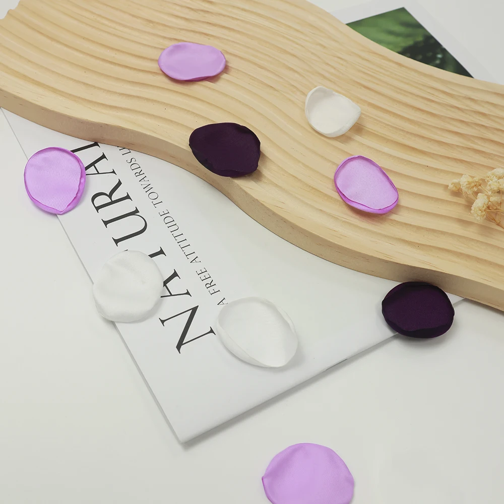 

Mixed Purple Silk Rose Marriage Table Flower Petals Realistic Wedding Decoration Rose Petals Petals Artificial Flowers 100pc/bag