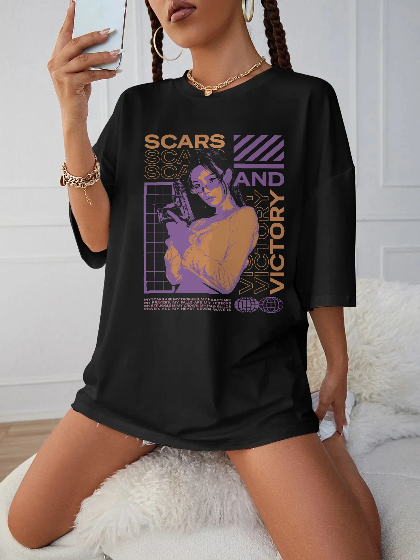 

SCARS женская черная толстовка с круглым вырезом, мягкая и удобная осенняя одежда больших размеров, праздничный топ на Хэллоуин на осень