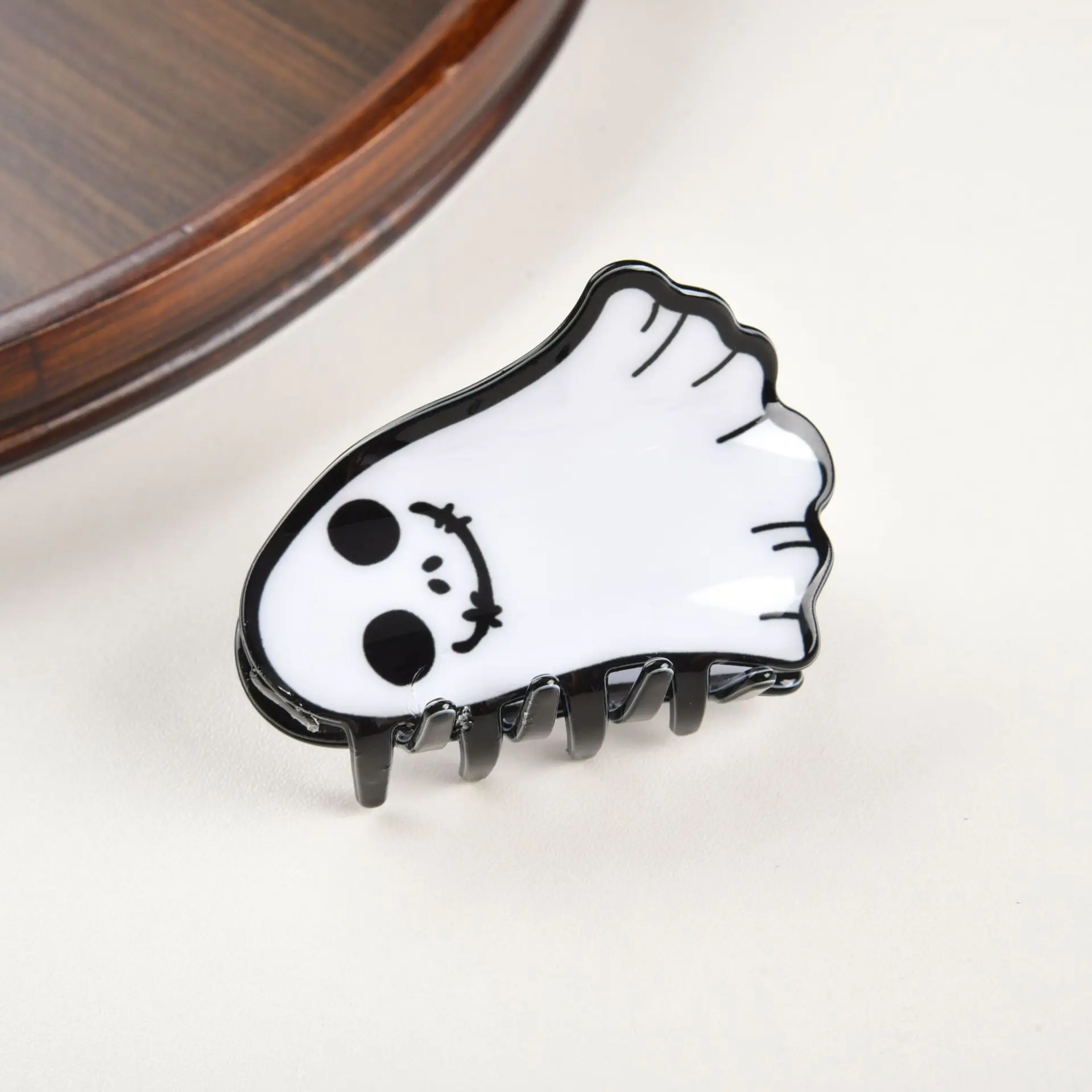 Gran venta, divertido Clip de garra para el pelo de fantasma de Halloween, pinza para el pelo de cangrejo de dibujos animados, tocado para mujer y niña, accesorios para el cabello con Clip de tiburón