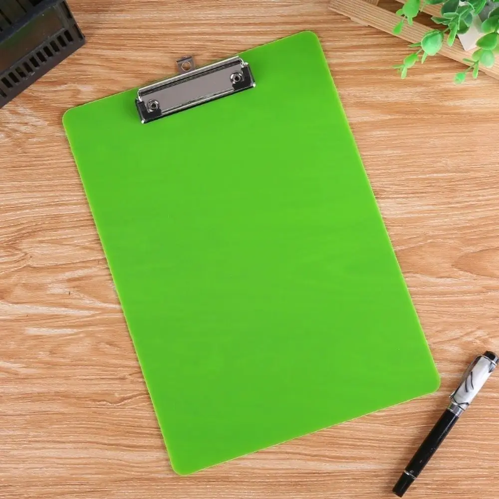 Dengan Profil Rendah Klip Emas A4 Menulis Clipboard Menulis Lembar Pad Menulis Tablet A4 Kertas Organizer Folder Dokumen Tembus Pandang