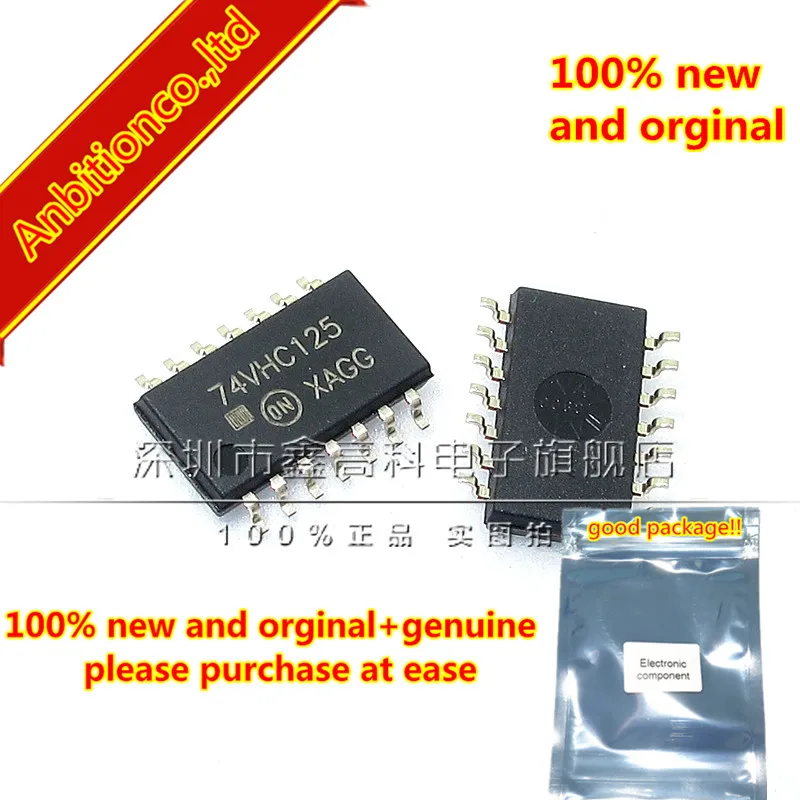 

10 шт. 100% новые и оригинальные MC74VHC125MEL 74VHC125 SOP14 5.2 в наличии